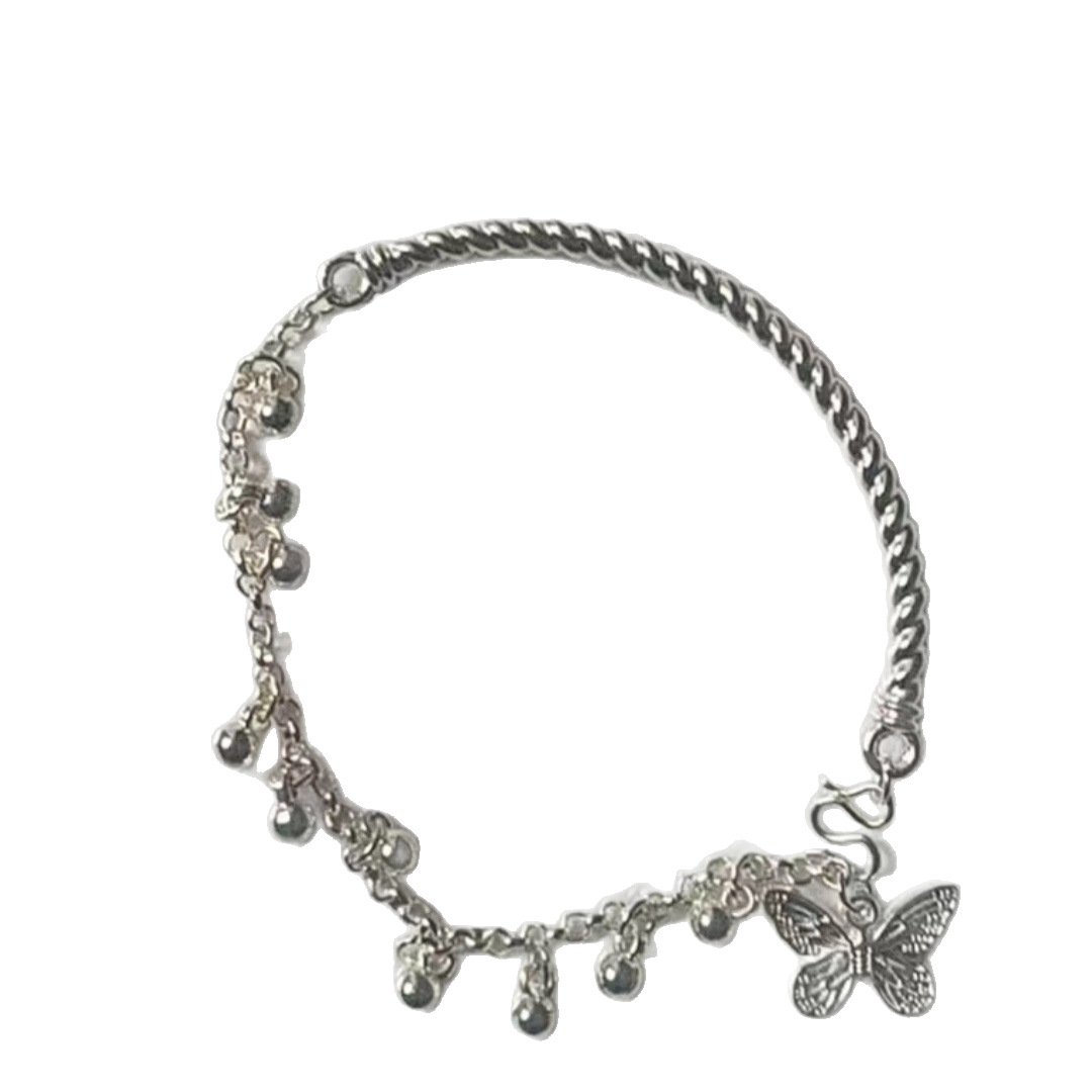 Whimsical Butterfly Charm Bracelet – Dynamic Bell Accents, Soft Chime, and Timeless Retro Sweetness