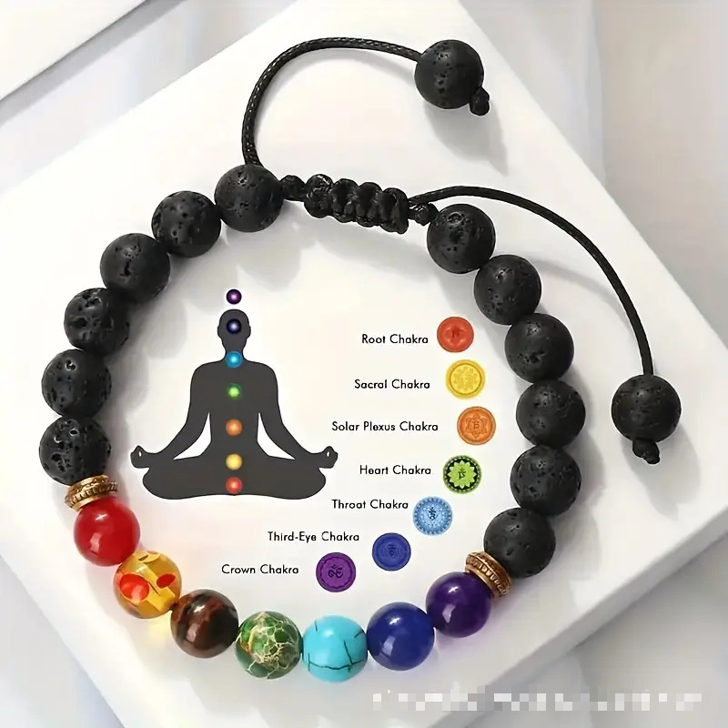Premium Woven Volcanic Stone Bracelet – Bold Colors, Natural Texture, and Cultural Craftsmanship for Men & Wome
