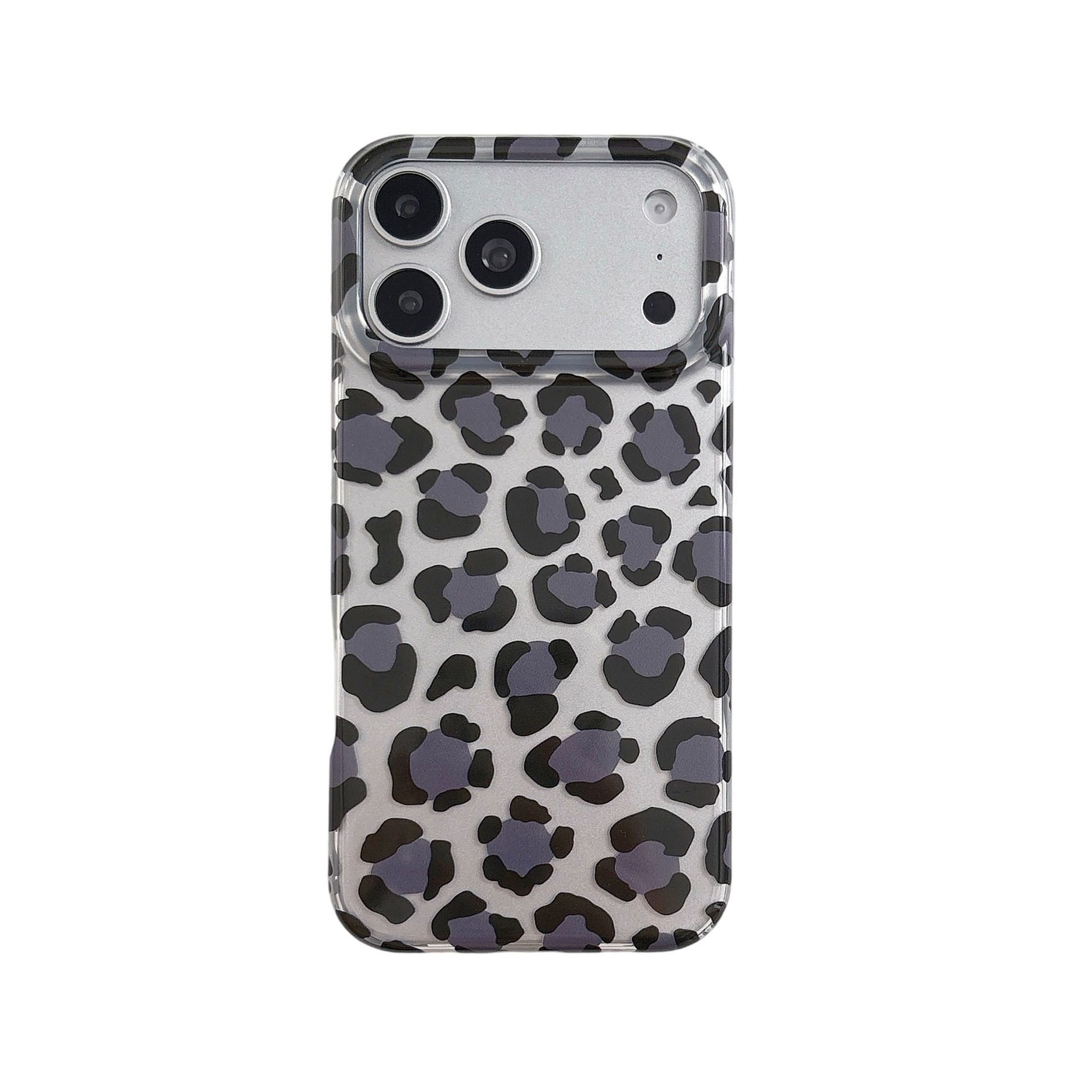 IMD Electroplated Leopard iPhone 17 16 15 14 Pro Max Phone Case, Korean Style Double Layer Glossy Hard Back Shockproof Bumper