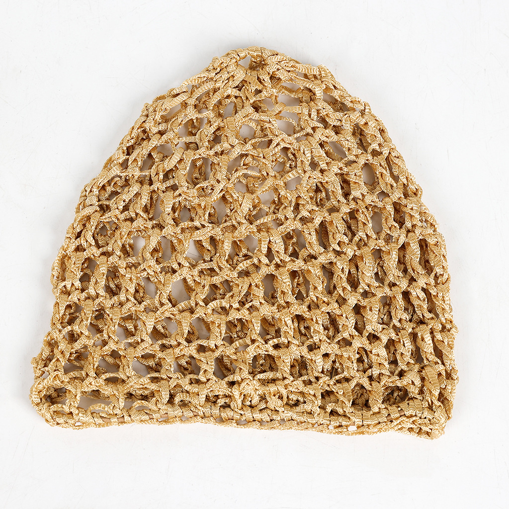 Premium Hollow-Toe Mesh Hair Cap – Handcrafted Knit, Ultra-Breathable & Fashion-Forward Headscar