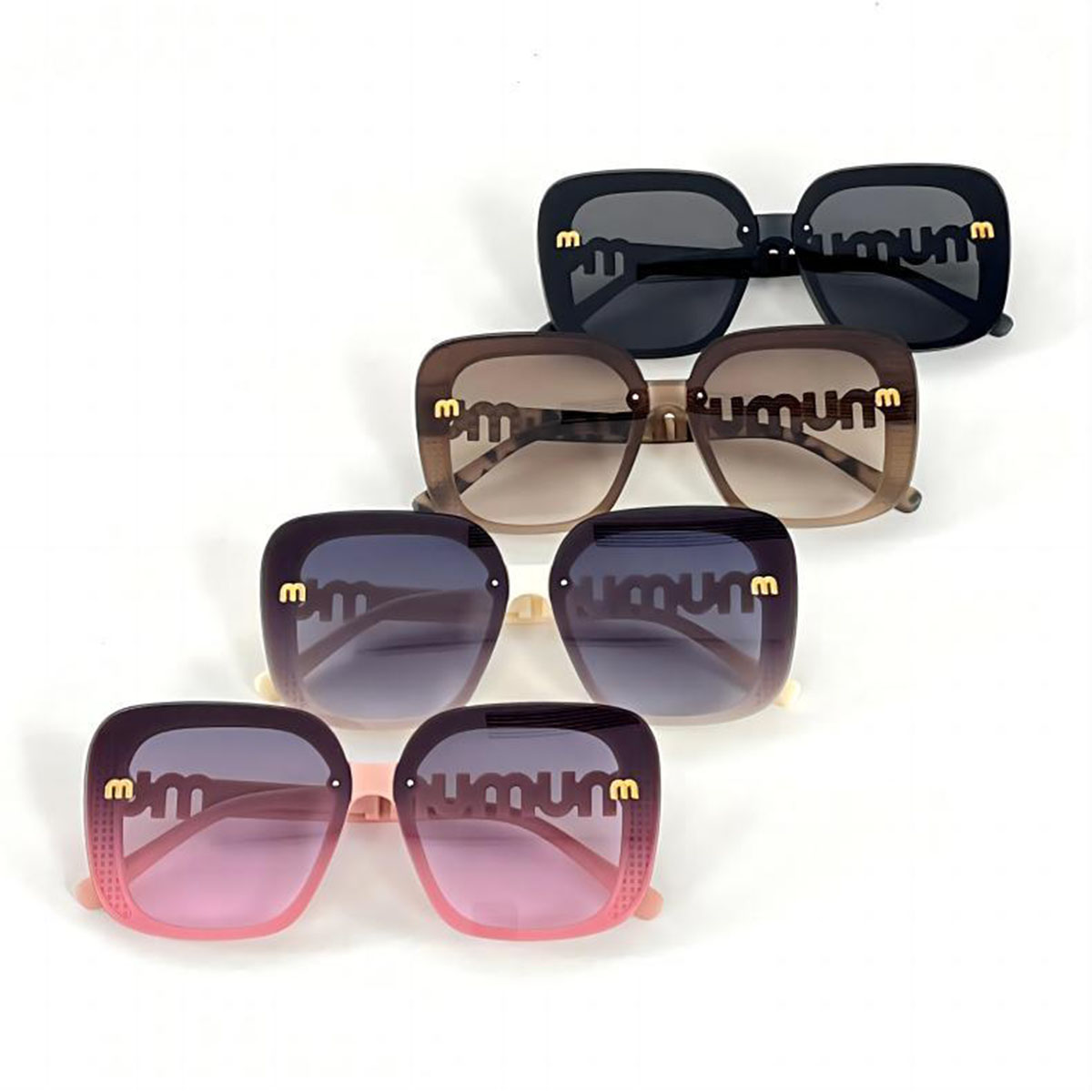 New Fashionable Sunglasses with A High-end Feel, Large Frame Sunglasses, Light Luxury Eyeglass Frame