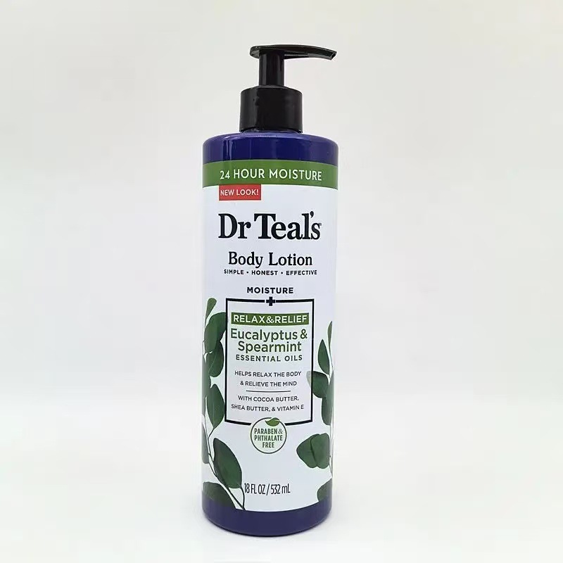 Dr. Teal's moisturizing and soothing coconut oil vc brightening lavender nourishing body lotion