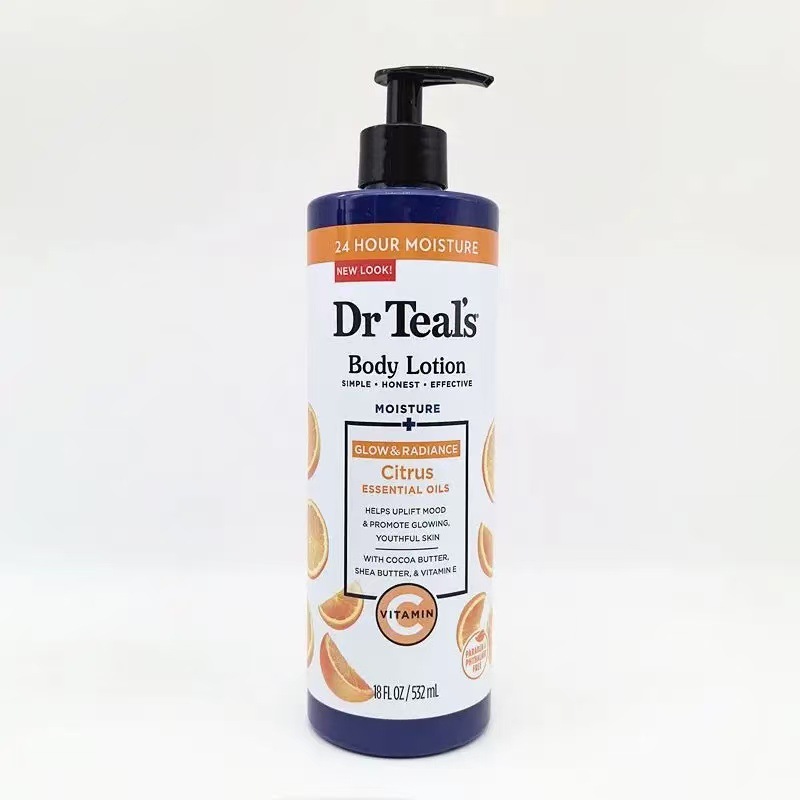 Dr. Teal's moisturizing and soothing coconut oil vc brightening lavender nourishing body lotion