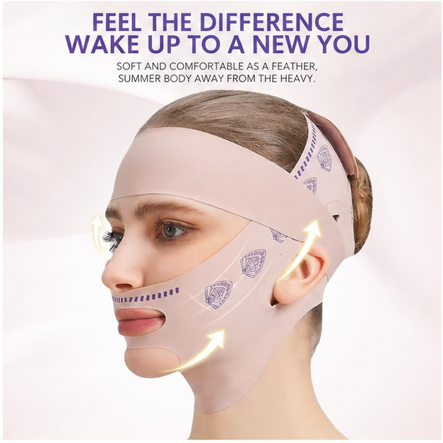 Double chin sleep mask breathable bandage improves facial forehead wrinkles, nasolabial folds, and facial sculpting artifact