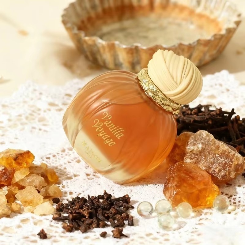 100ml Oriental sweet unisex lasting perfume with caramel jasmine honey amber vanilla musk essence.