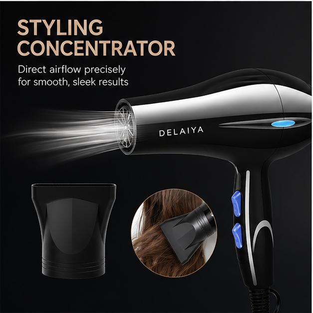 Hair dryer, household, student dormitory, hot and cold air, negative ion, high-power hair salon, hair dryer cylinder