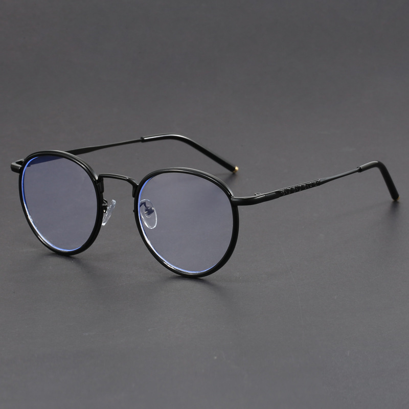 New Classic Retro Round Metal Glasses Frame Women Fashion Luxury Optical Eyeglass Frame for Men Vintage Oval Frame Eyeglasses