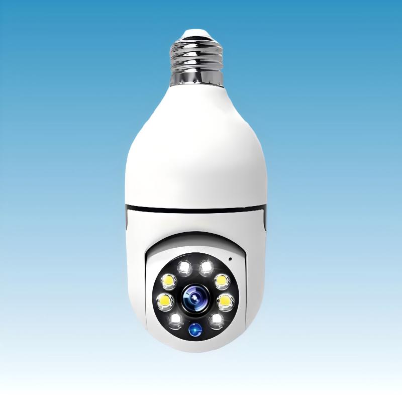 Light bulb monitoring 2.4G WiFi indoor panoramic night vision mobile remote camera wireless light bulb camera