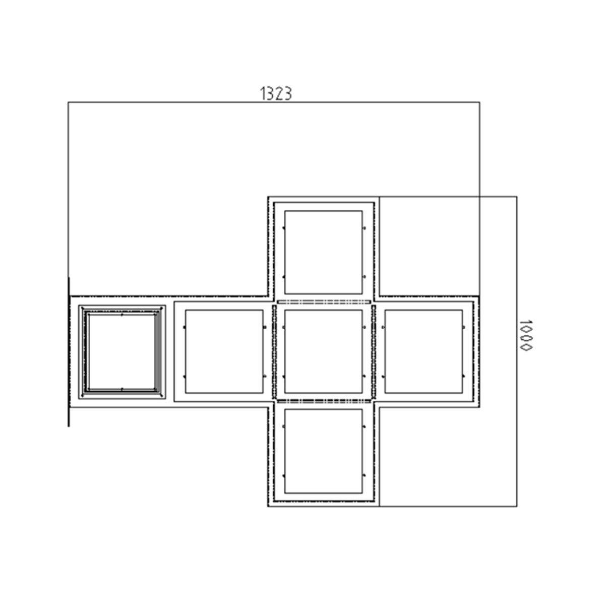 P10 white Pharmacy Cross Screen,96cm Cross Advertising Light Box Outdoor Double-sided Hospital Display