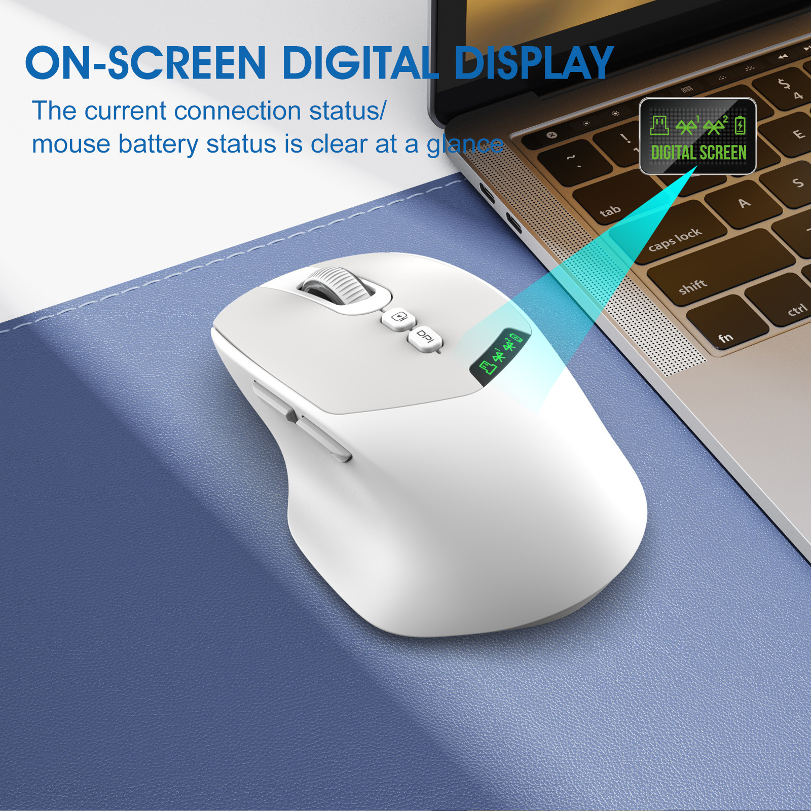 Wireless Bluetooth Mouse Laptop Office Silent Rechargeable Unlimited Sliding Mouse