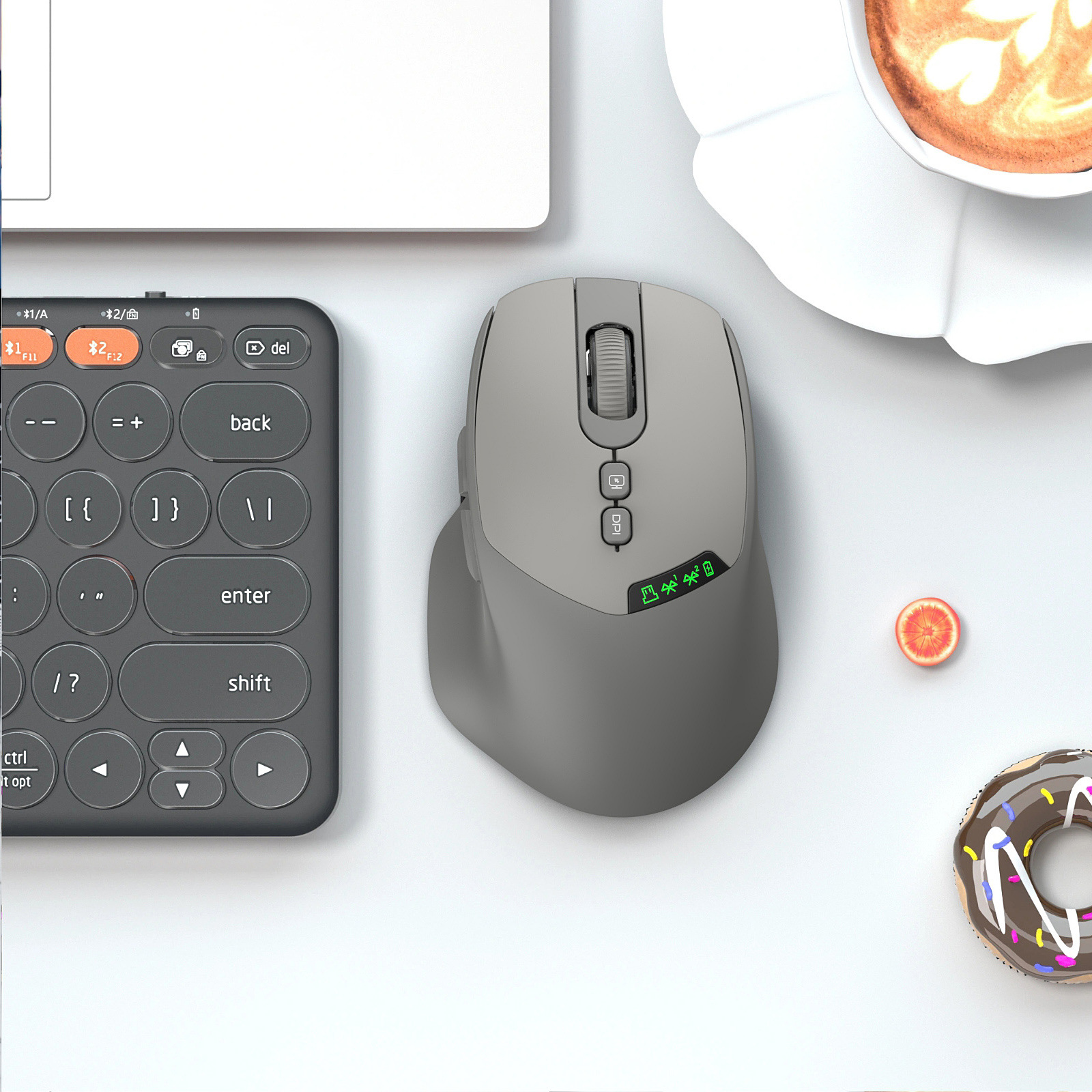 Wireless Bluetooth Mouse Laptop Office Silent Rechargeable Unlimited Sliding Mouse