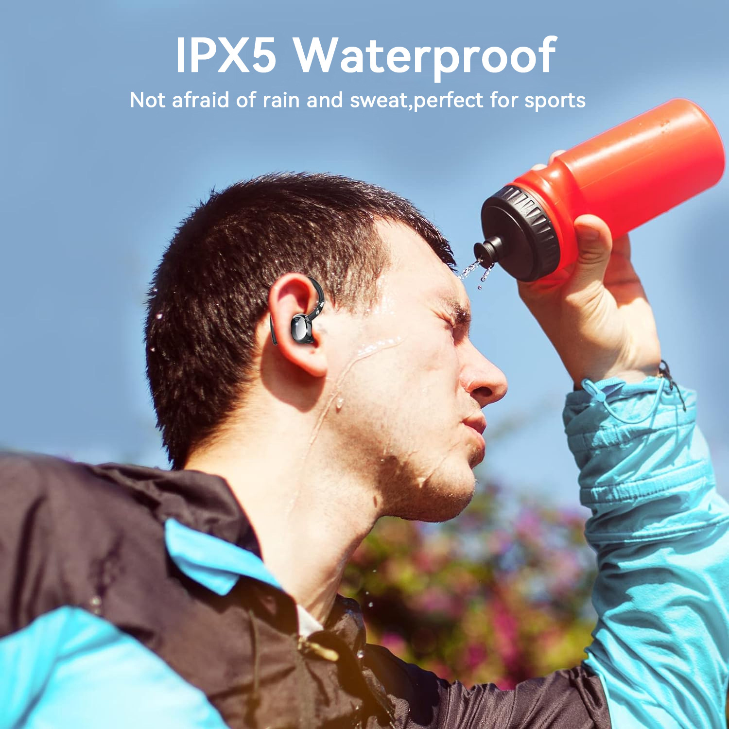 Q35 Wireless Running Earphones Waterproof and Anti Drop Mobile phone Bluetooth earphones TWS Sports New Bluetooth Earphones