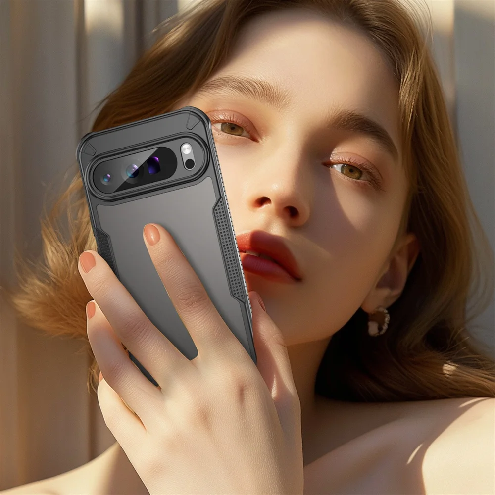 For Pixel 10 Pro XL Anti-Shock Frosted Hard PC TPU Case,Heavy Duty Hard Case For Google Pixel 10A
