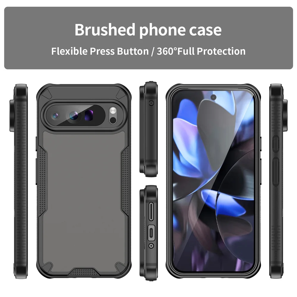 For Pixel 10 Pro XL Anti-Shock Frosted Hard PC TPU Case,Heavy Duty Hard Case For Google Pixel 10A