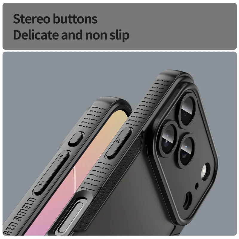 Trendy Translucent Matte Slim Protect Cover for IPhone 17E 17 Air Pro Max Shockproof Hard PC Frame Bumper Phone Case