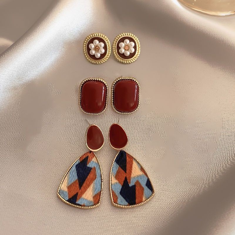 S925 silver needle earrings for women's temperament, internet famous earrings, earrings, pendants, high-end accessories