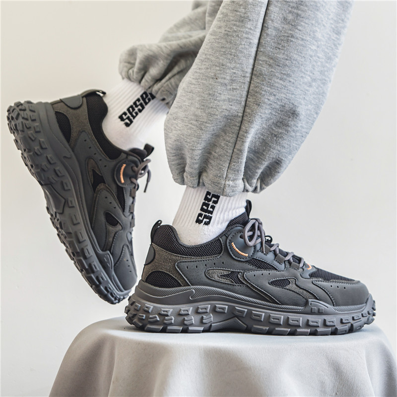 Men's Sports Casual Shoes, Thick‑sole Height‑increasing Dad Sneakers, Versatile & Trendy, Slip‑Resistant & Wear‑Resistant