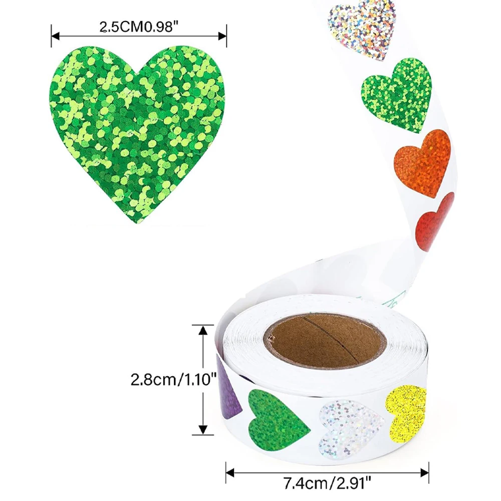 wholesale 500pcs Holographic Color Stickers for Wall Crafts Classroom Teachers Supplies for Kids Reward Foil Star Label Stickers