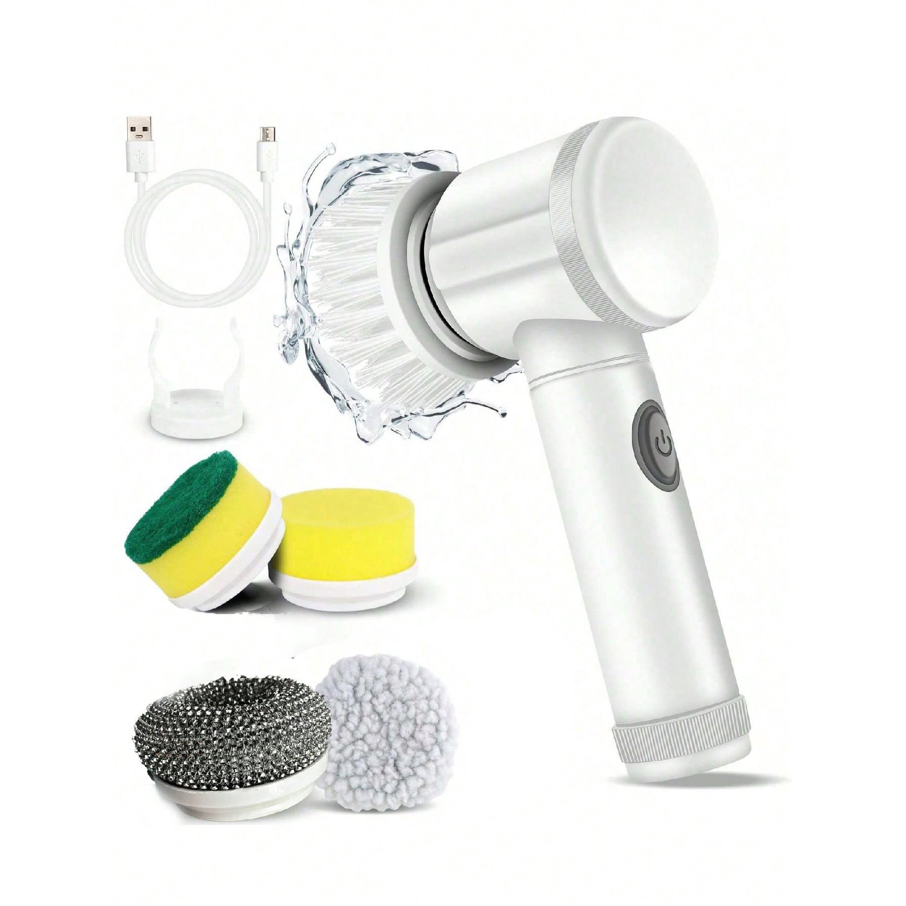 TEMU Electric Cleaning Brush Kitchen and Bathroom Multifunctional Cleaner Electric Shoe Shining