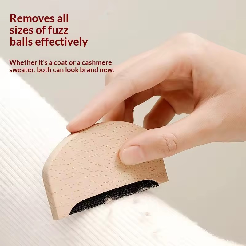 Fuzz Remover Manual Wooden Cleaning Tools Fabric Pilling Remover Hand Tools For Clothing Sweater Pet Hair Fabric Coat Debris