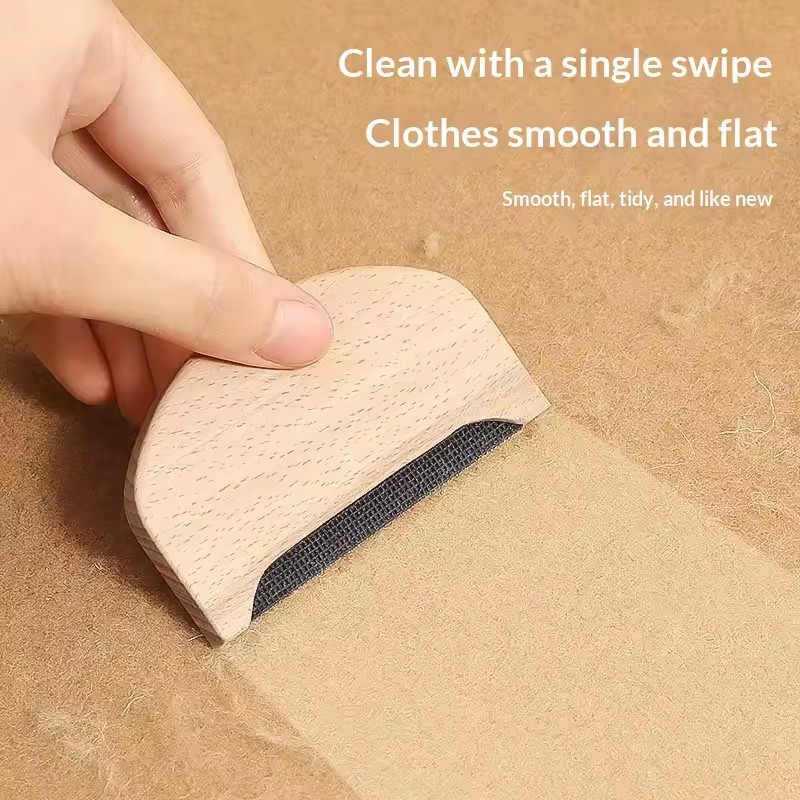 Fuzz Remover Manual Wooden Cleaning Tools Fabric Pilling Remover Hand Tools For Clothing Sweater Pet Hair Fabric Coat Debris