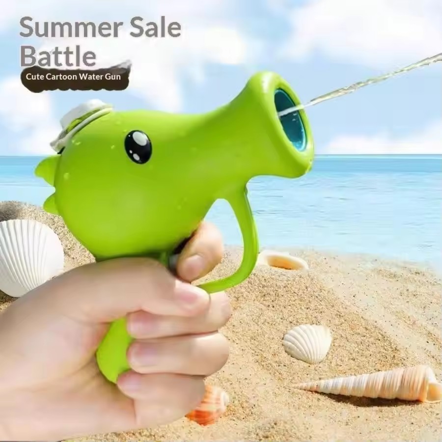 1 pc Water Gun, Cartoon Pea Mini Water Gun Summer Outdoor Water Play Cute Water Gun Toy