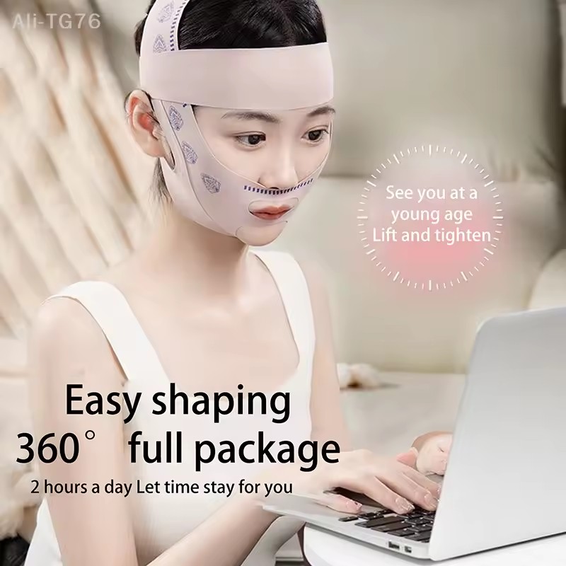 Adjustable Face Sculpting Sleep Mask Threefold Pressurized Elastic Slimming Strap Lifting Tightening Mask V Line Shaping Mask
