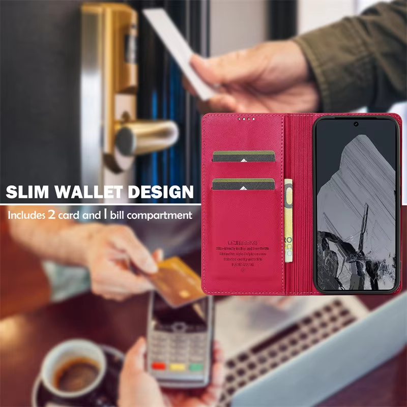 LC.imeeke Magnetic Flip Leather Phone Case for Google Pixel 11 10 9 Pro XL 8 7 Pro 9A 8A 7A Wallet Card Back Cover Etui Coque