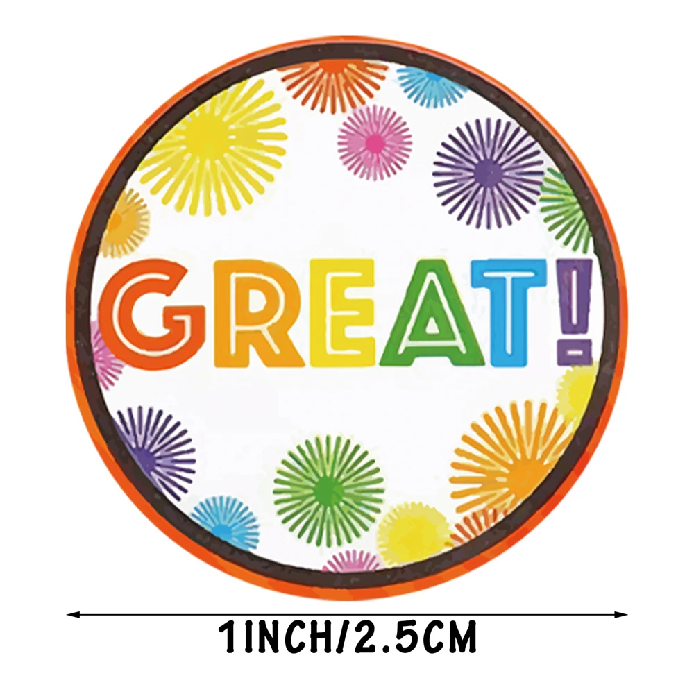 500pcs Cute Reward Stickers Roll with Word Motivational Stickers for School Teacher Kids Student Stationery Stickers Kids