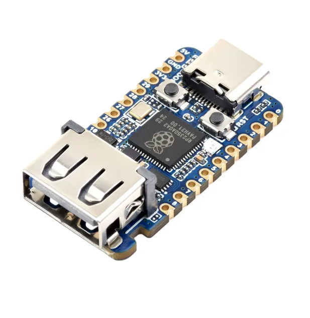 RP2350 -USB-A board Waveshare USB Mini Development Board Based on Raspberry Pi Dual-core Dual-architecture Microcontroller