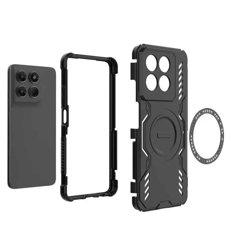 For Motorola Moto G86 G75 G05 G15 G17 G67 G57 G100 EDGE 70 FUSION Case Cover Heat Dissipation Magnetic Wireless Charging