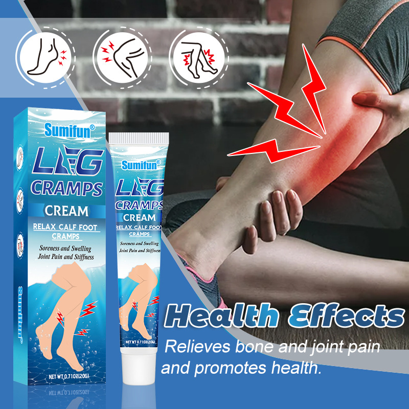 Sumifun Leg Cramps Ointment Relax Calf Foot Cramps Soreness and Swelling Joint Pain and Stiffness Relieve Massage Cream