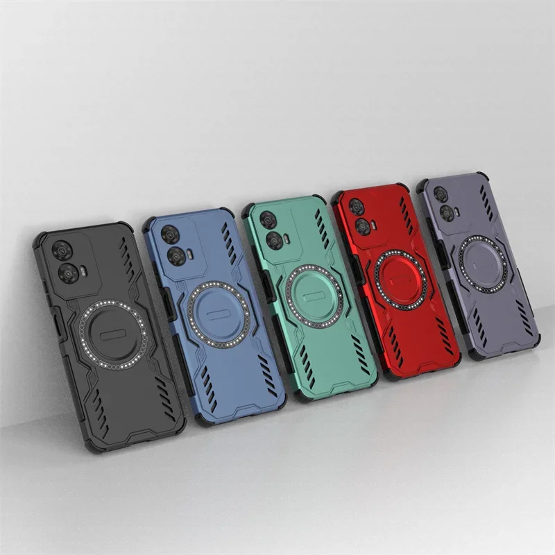 For Motorola Moto EDGE 50 60 40 Pro Fusion NEO G34 Case Cover Heat Dissipation Magnetic Wireless Charging Protective Phone Cases