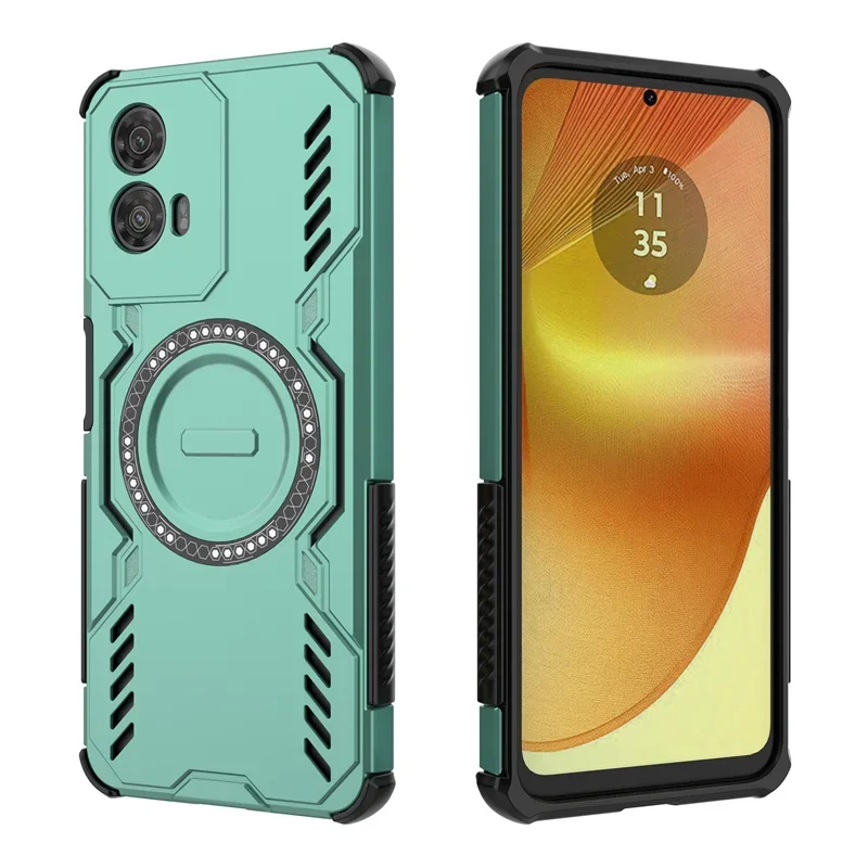 For Motorola Moto EDGE 50 60 40 Pro Fusion NEO G34 Case Cover Heat Dissipation Magnetic Wireless Charging Protective Phone Cases