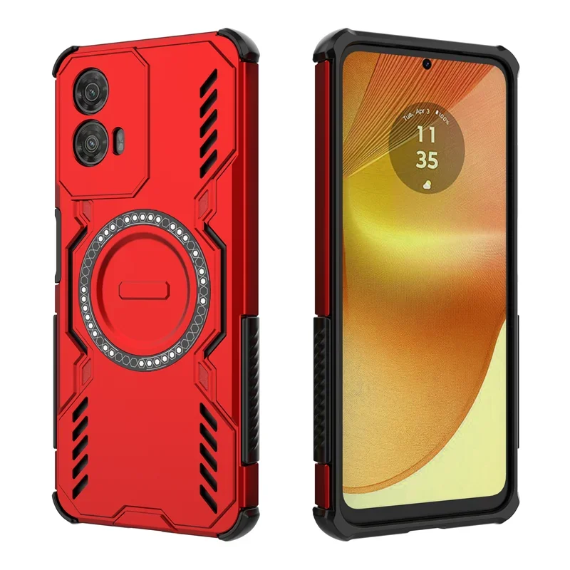 For Motorola Moto EDGE 50 60 40 Pro Fusion NEO G34 Case Cover Heat Dissipation Magnetic Wireless Charging Protective Phone Cases