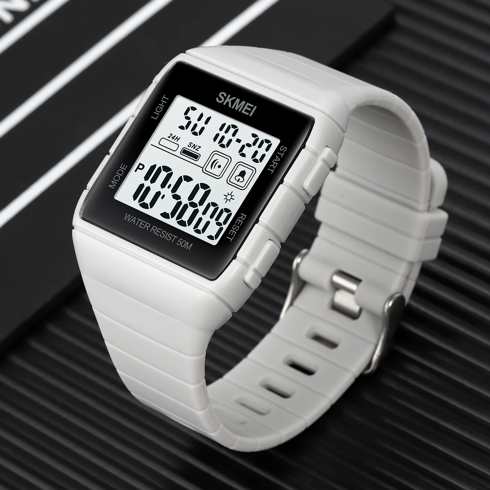 Digital Watch for Men Sport Calendar Countdown Waterproof Wristwatch Mens Shockproof Clock