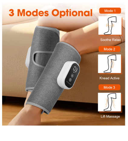 Eletric 360° Air Pressure Calf Massager Wireless Leg Massage 3 Mode Airbag Compresstion Relax Foot Calf Muscle Blood Circulation