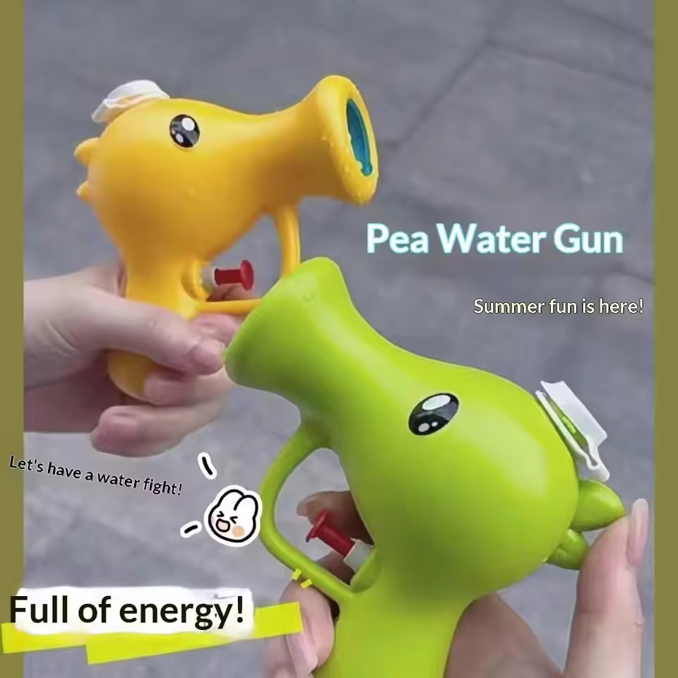 1 pc Water Gun, Cartoon Pea Mini Water Gun Summer Outdoor Water Play Cute Water Gun Toy