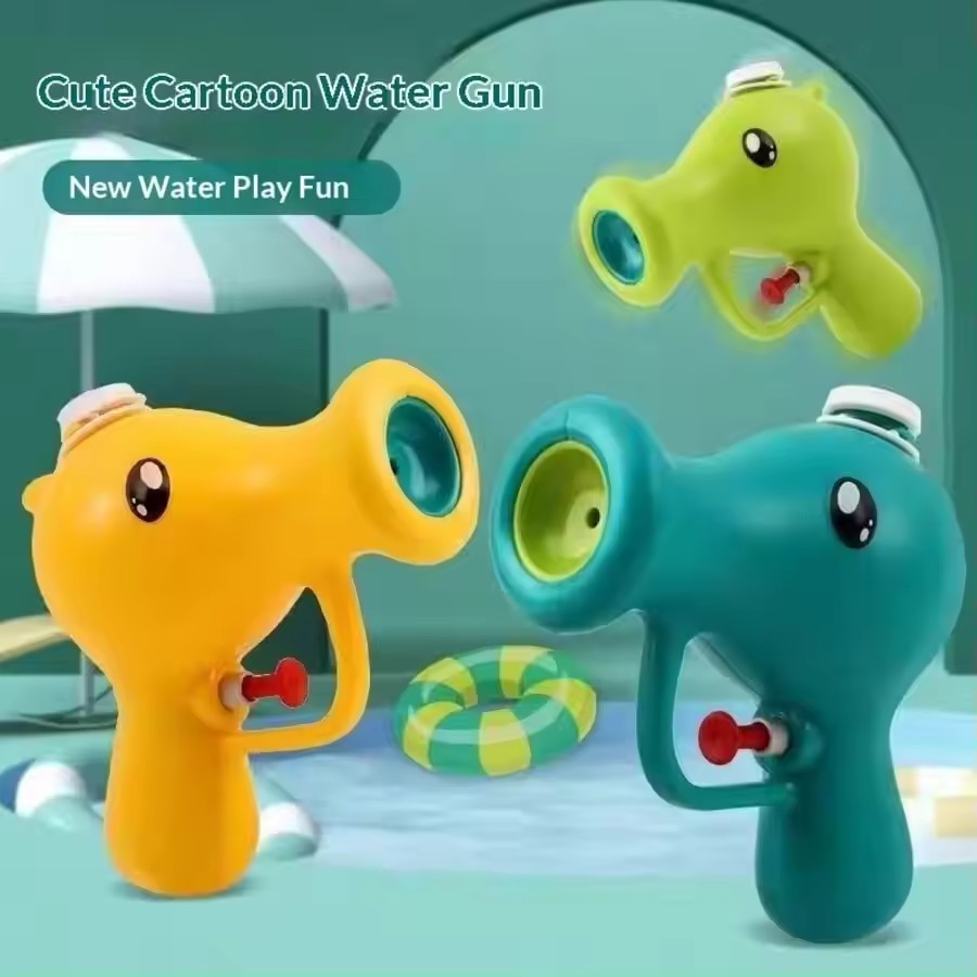 1 pc Water Gun, Cartoon Pea Mini Water Gun Summer Outdoor Water Play Cute Water Gun Toy