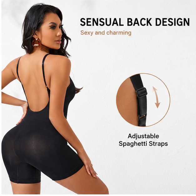 One piece camisole shapewear, waist cinching, hip lifting, waist cinching, flat angle pants, women's body slimming shapewear