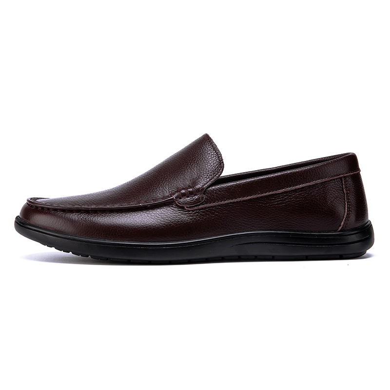 SocNoDn Men's Designer Shoes Slip On 2026 Spring Autumn Casual Leather Shoes Male Fashion Loafer Shoes Walking Shoes Soft