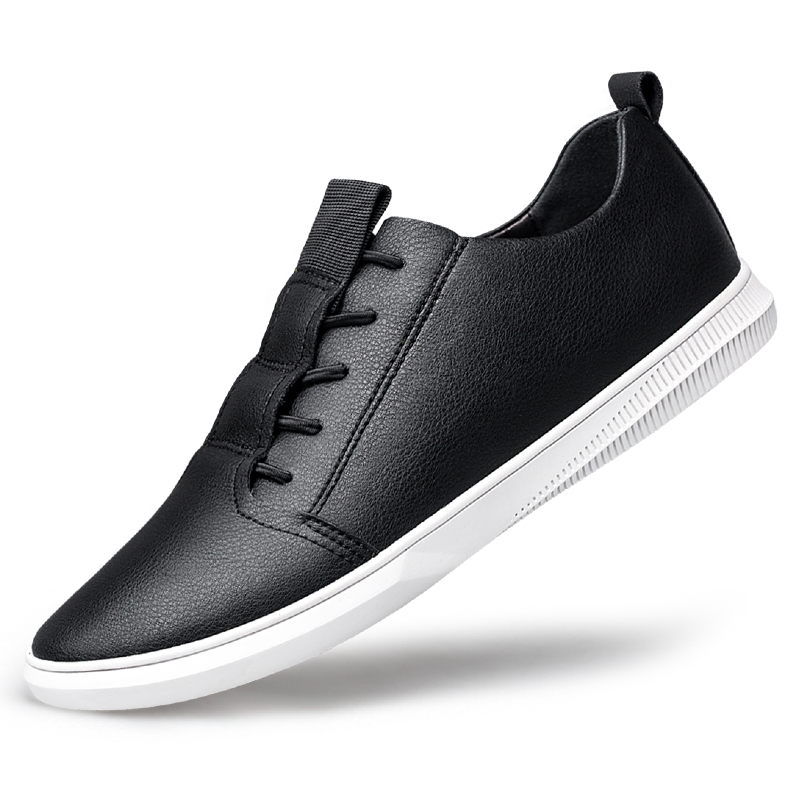 SocNoDn Men's Leather Sneakers 2026 Spring Autumn Casual Shoes Male Fashion Board Shoes Walking Footwear Comfortable