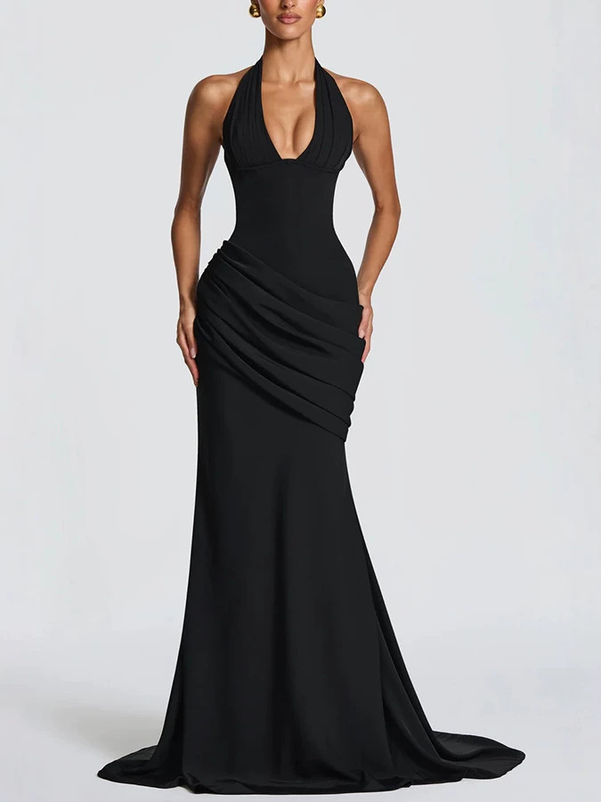Free delivery of high-quality 2026 new summer women's clothing hot selling sexy backless slim fit sleeveless dress