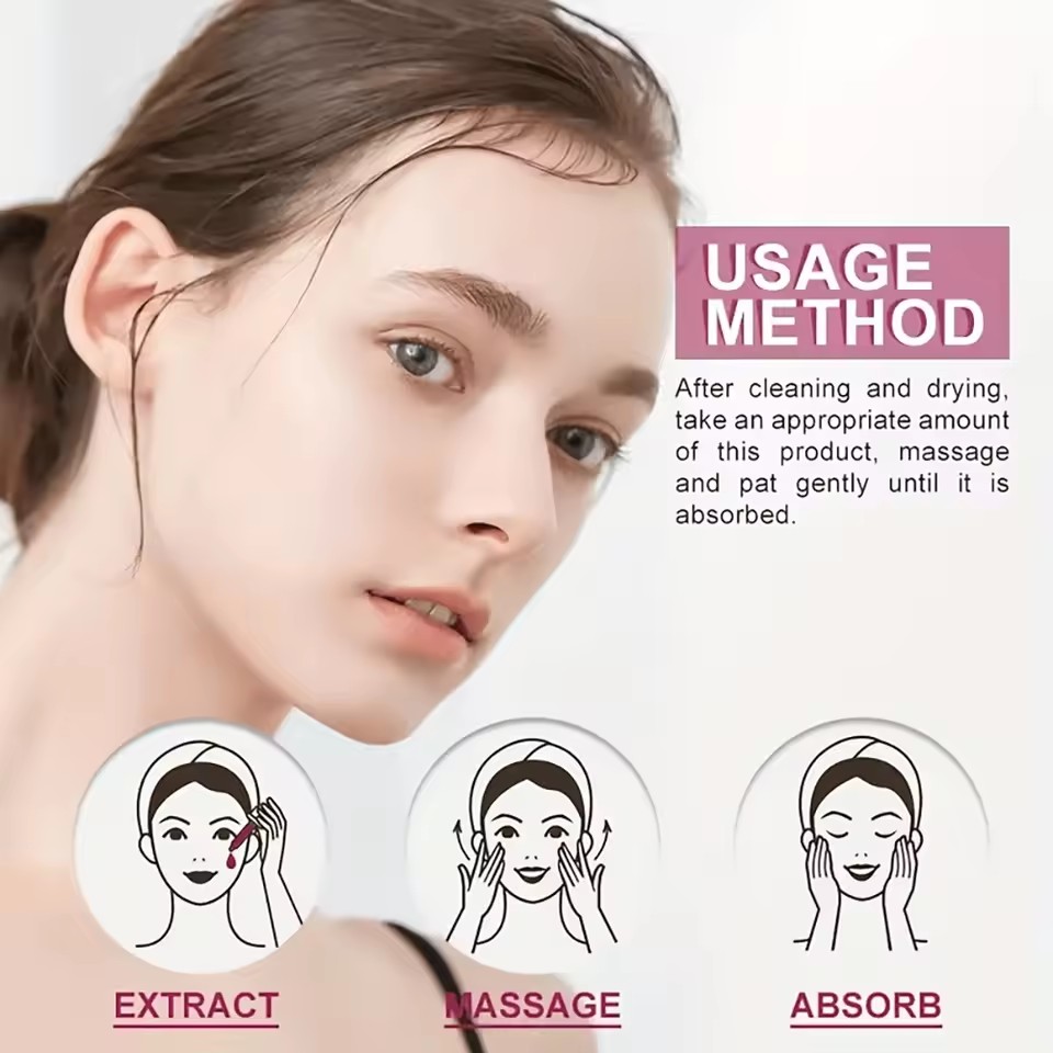 30ml Whitening Essence Removes Acne Marks Comedones Blackheads Facial Repair Serum Shrinks Pores Moisturizes Essence