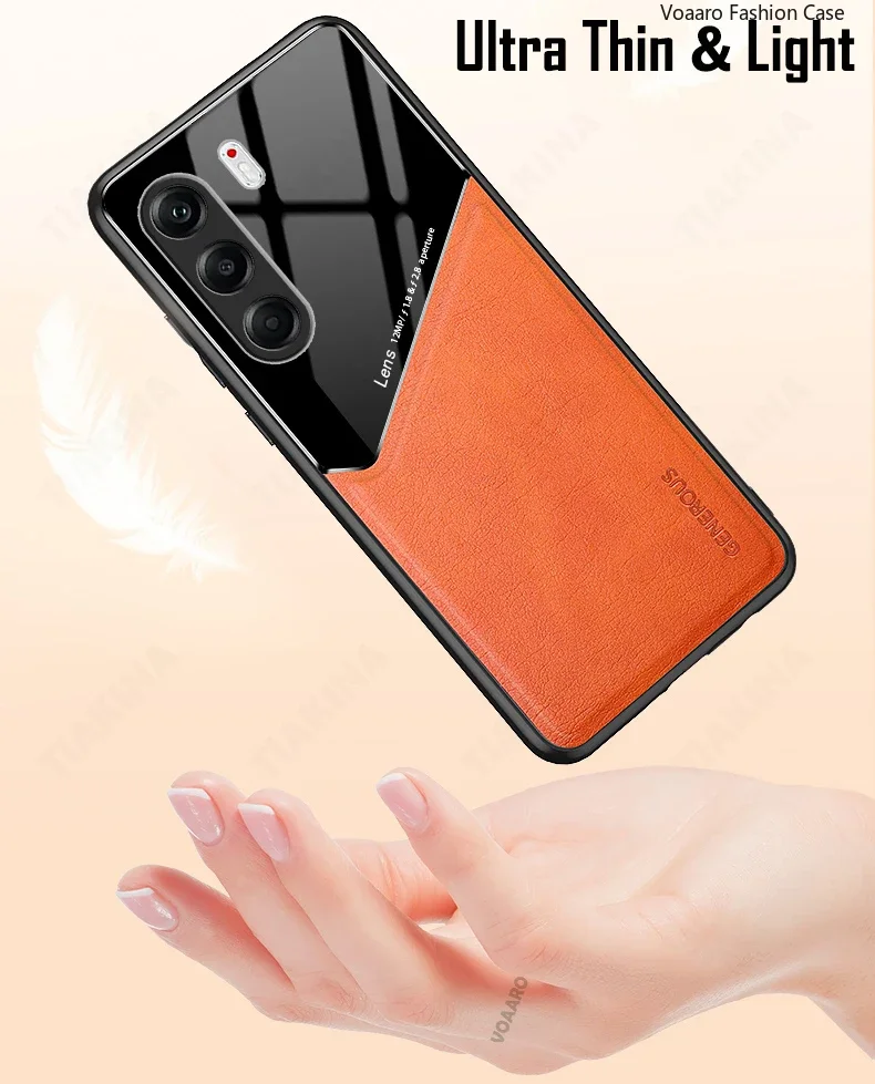 Fashion Leather Funda for Infinix note 60 Tecno Camon 50 Pro 5G Case Built-in Magnetic Ultra Thin Light Cover Case Full Capa