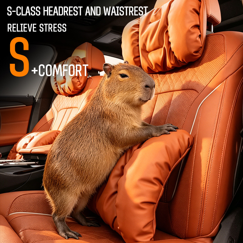 Car cushion, suitable for car headrest neck support, waist back support, sports seat neck pillow, back cushion, neck support