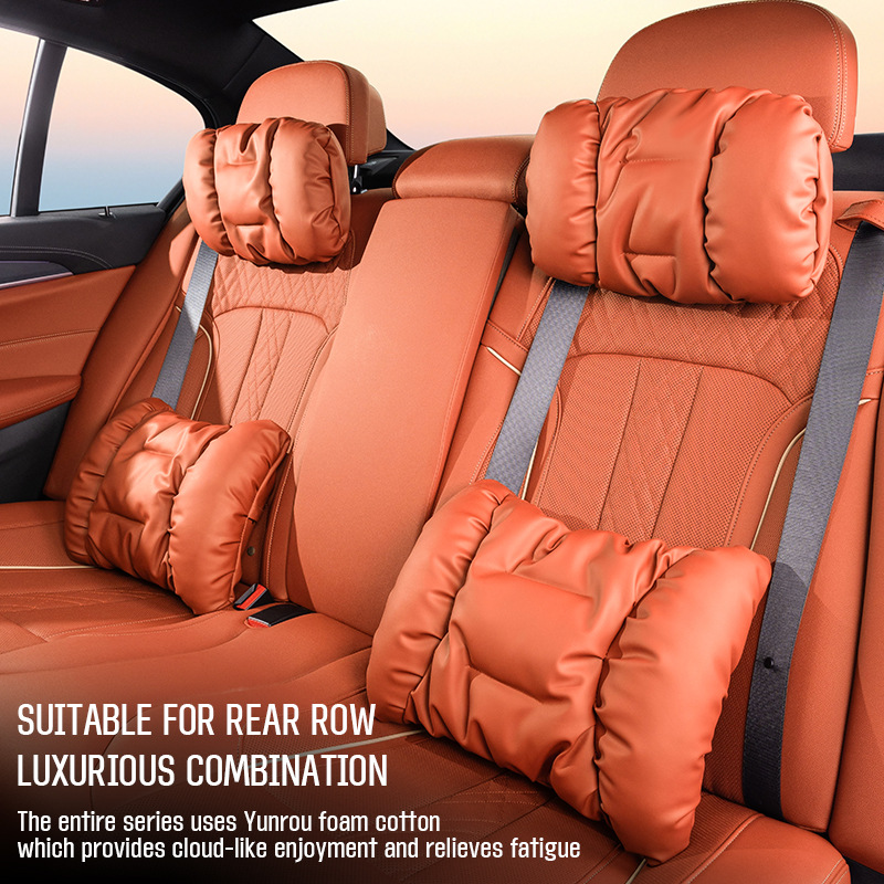 Car cushion, suitable for car headrest neck support, waist back support, sports seat neck pillow, back cushion, neck support