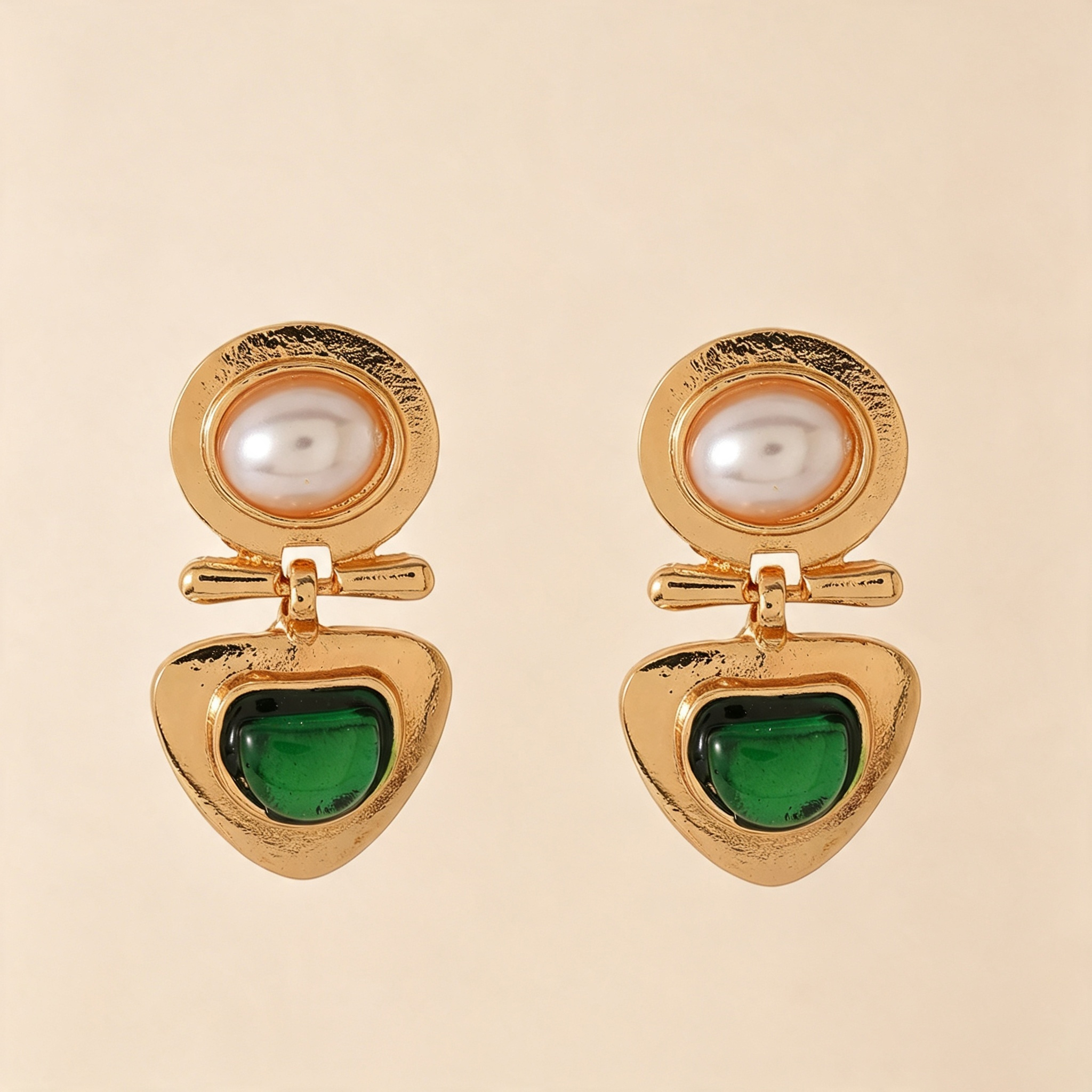 New Luxury Leaf‑Shaped Faux Pearl Earrings, Elegant Ins‑Style Women Ear Jewelry Wholesale