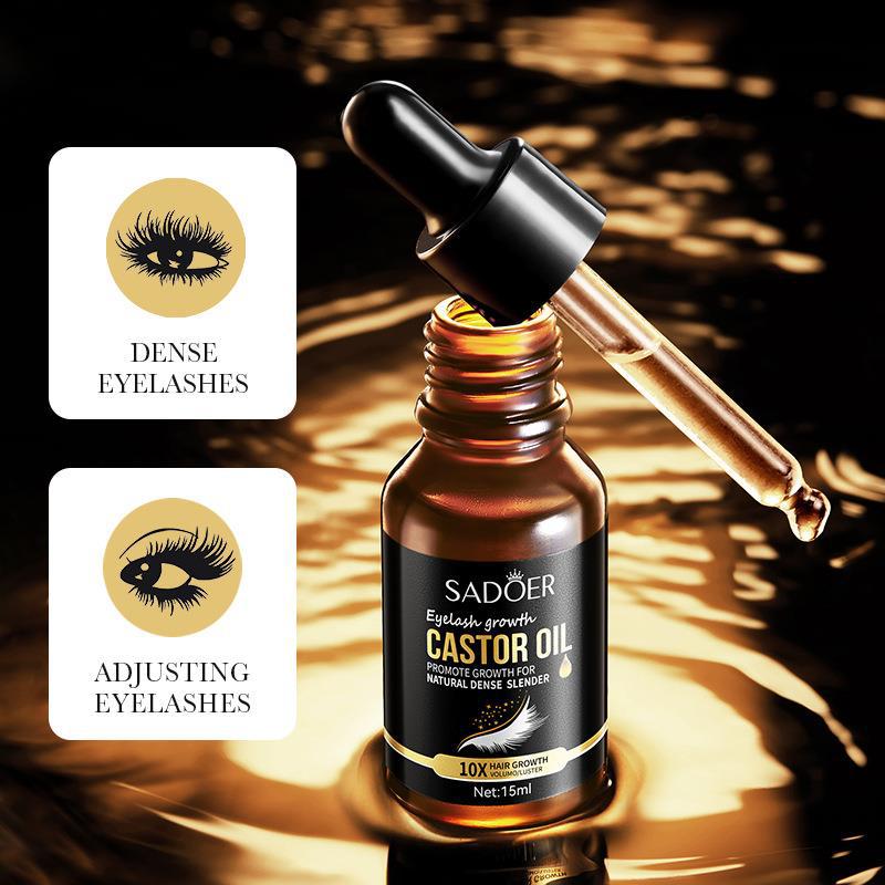 SADOER Eyelash Moisturizing Liquid Thickens and Grows Eyelashes with Castor Oil