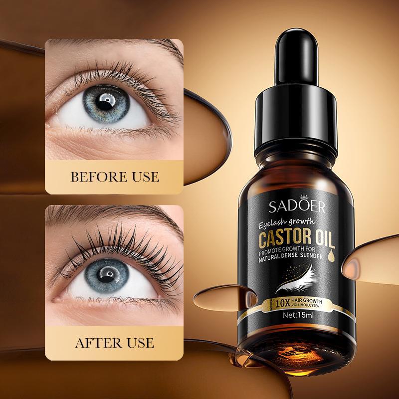 SADOER Eyelash Moisturizing Liquid Thickens and Grows Eyelashes with Castor Oil